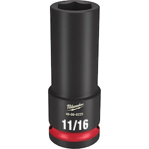 Milwaukee Tool SHOCKWAVE Impact Duty 1/2in Drive 11/16in Deep 6 Point Soc