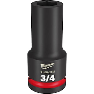 Milwaukee Tool SHOCKWAVE Impact Duty 3/4in Drive 3/4in Deep 6 Point Socke