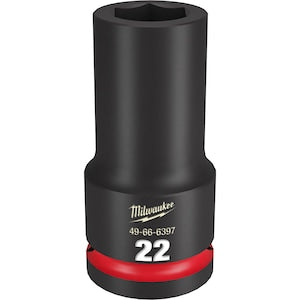 Milwaukee Tool SHOCKWAVE Impact Duty 3/4 Inch Drive 22MM Deep 6 Point Soc