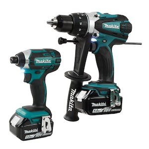 MAKITA 18V LXT Cordless Hammer Drill-Driver & Impact Driver Kit w