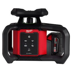 Milwaukee Tool M18 18V 1000 ft. Green Interior Rotary Laser Level Kit wit