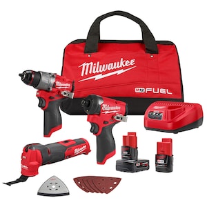 Milwaukee Tool M12 FUEL 12V Li-Ion Brushless Cordless Hammer Drill, Impac