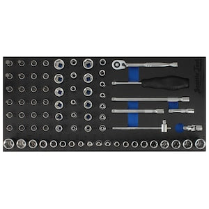 Seattle Tool 1/4-inch Metric/SAE Socket and Driver Set (76-Piece)
