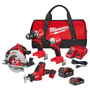 Milwaukee Tool M18 4 Tool Combo Kit