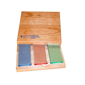 DMT 3, 6" stones in wood box.