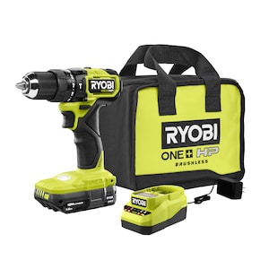 RYOBI 18V ONE+ HP Brushless Compact 1/2 inch Hammer Drill Kit wi