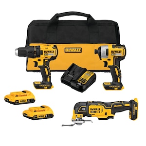 DEWALT 20V MAX Brushless Cordless Drill/Oscillating Tool 3-Tool C