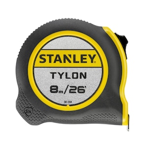 STANLEY 26 ft. x 8 m Tylon Tape Measure with Metric and Imperial M