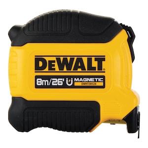 DEWALT 8M/26 Ft Compact Magnetic Tape Measure
