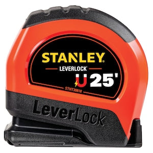 STANLEY 25 Ft High-Visibility Magnetic Leverlock Tape Measure