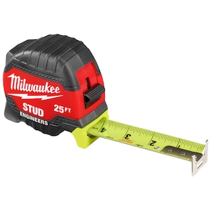 Milwaukee Tool 25ft STUD Tape Measure with Engineer's Scale
