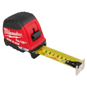 Milwaukee Tool 8m/26ft Wide Blade Magnetic Tape Measure