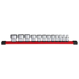 Milwaukee Tool 3/8 in. Drive 12-Point SAE Socket Set (12-Piece)