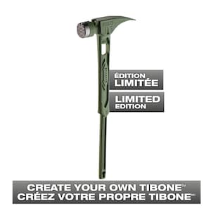 Stiletto 15oz. TiBone Milled Face Curved Titanium Hammer - Limited