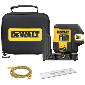 DEWALT USB Green 5-Spot & Crossline Laser Base Kit